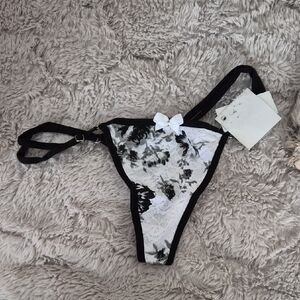 Black and White Lace Panties